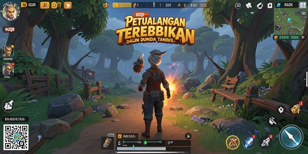 Tampilan gameplay Open World yang menakjubkan di 8QR.