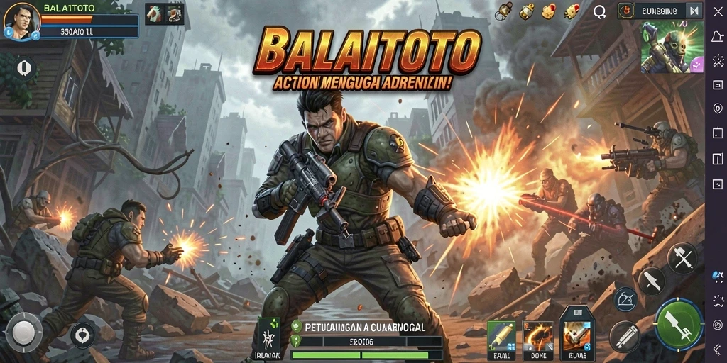 Tangkapan layar BALAITOTO menampilkan aksi gameplay yang mendebarkan dan penuh tantangan.