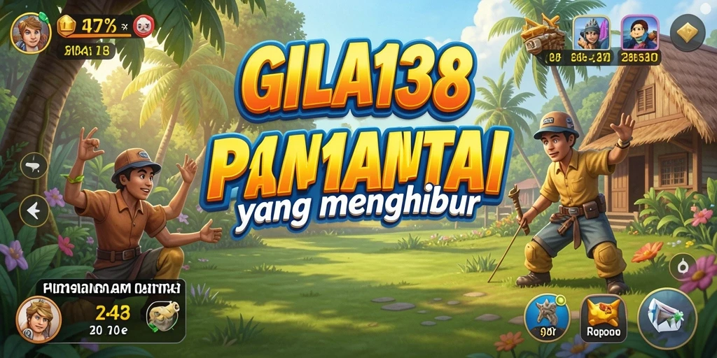 Tampilan gameplay yang penuh warna dan menghibur di GILA138.