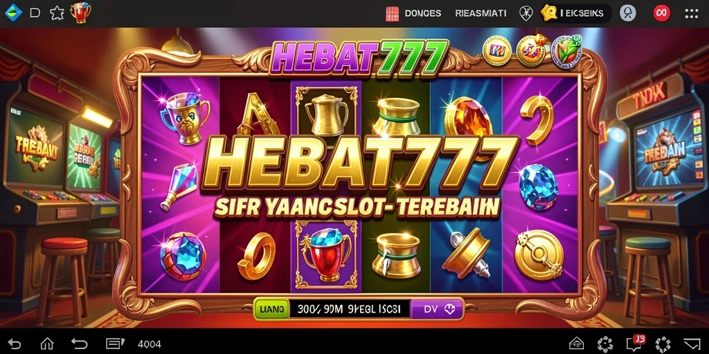 Tampilan menarik dari permainan Slot HEBAT777 yang menampilkan keseruan permainan.