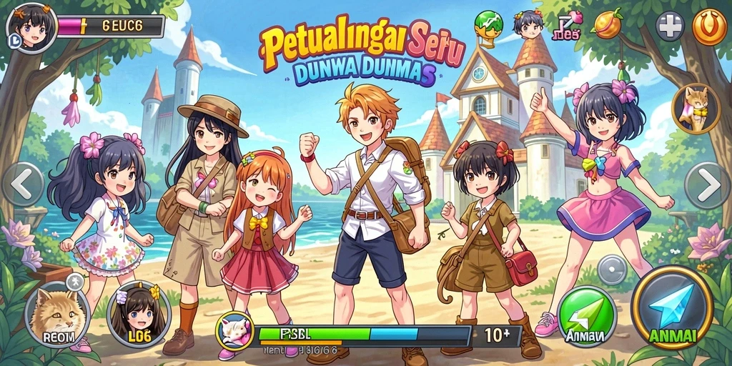 Screenshot utama <strong>ID66</strong> menampilkan pertarungan dinamis karakter anime.