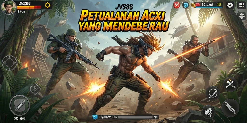 Gameplay intens JVS88 dengan adegan pertempuran yang mendebarkan.