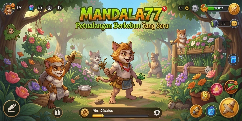 Gameplay seru dengan berbagai aktivitas berkebun.