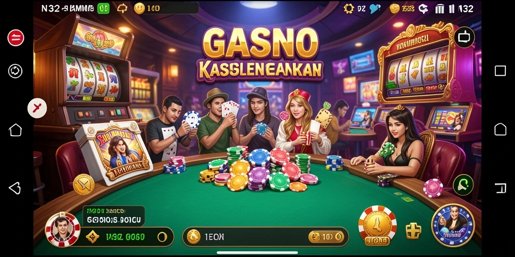 Tampilan grafis menarik dari gameplay Kasino N32.
