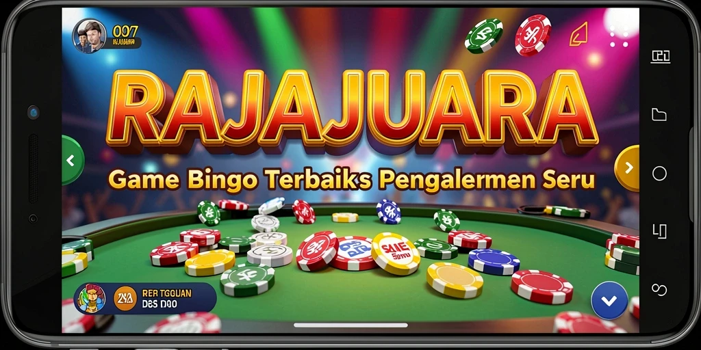 Tampilan gameplay RAJAJUARA yang seru dan penuh warna dalam permainan Bingo.