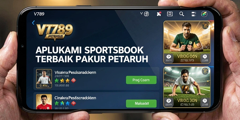 Tangkapan layar utama VT789 menampilkan fitur taruhan olahraga yang interaktif.