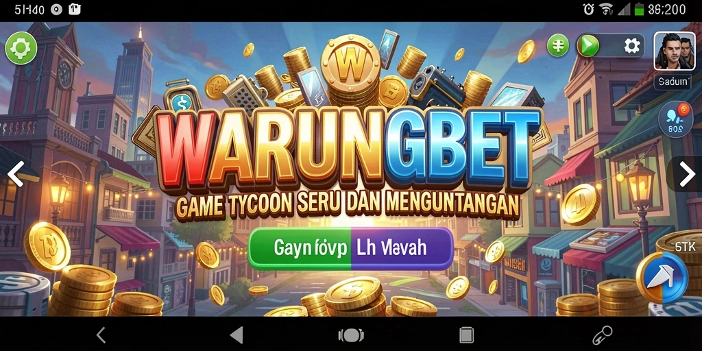 Tampilan gameplay Tycoon yang menarik dan dinamis di WARUNGBET.