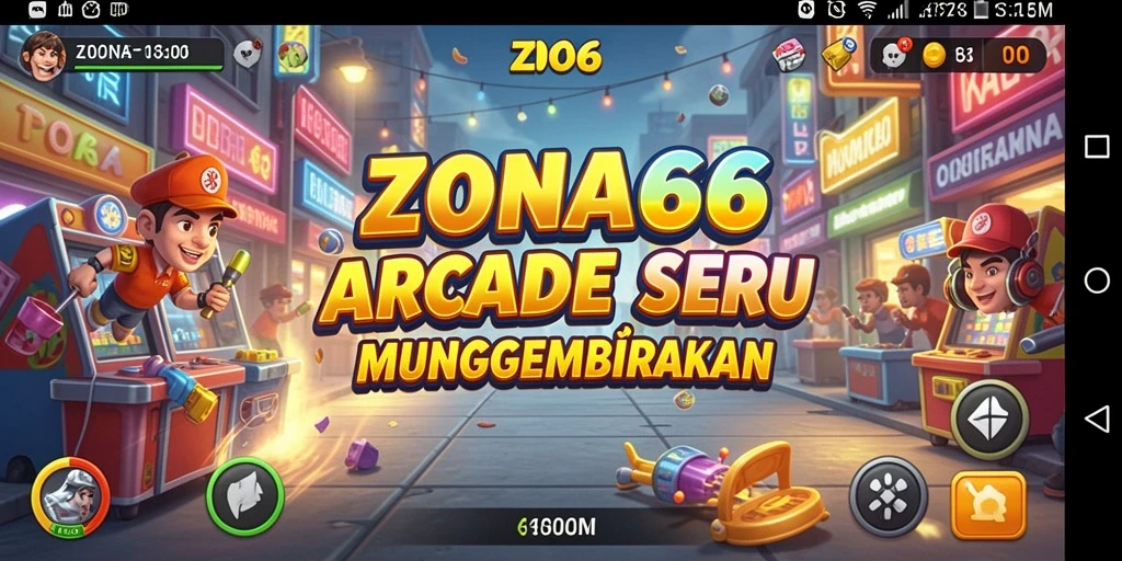 Screenshot ZONA66 menampilkan aksi gameplay Arcade yang intens dan seru.